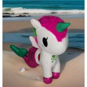 Tokidoki Mermicorno Pitaya 7.5” Plush Kawaii Mermaid Stuffed Unicorn Dragonfruit